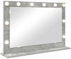 vidaXL Waschtischspiegel Rechtwinklig Beton Grau 80 x 55 x 18 cm 868296 Bild 2