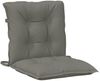 vidaXL Niedriglehner-Auflagen 4 Stk. Dunkelgrau 100x50x7 cm Stoff 4002383 Bild 5