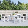 vidaXL Niedriglehner-Auflagen 4 Stk. Dunkelgrau 100x50x7 cm Stoff 4002383 Bild 3
