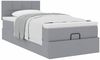vidaXL Ottoman-Bett mit Matratze Hellgrau 90x200 cm Stoff 3311428 Bild 5