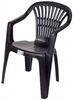 Progarden Stapelstuhl Schwarz (6 St), Gartenstuhl, Wetterfest, Kunststoff, Leicht, Stapelbar Bild 2