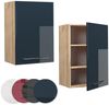 Hängeschrank Fame-Line Dunkelblau Hochglanz 50 cm Vicco Bild 5
