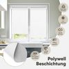 Sekey Seitenzugrollo Verdunkelung ohne Bohren Blickdicht Weiß 70x130cm Bild 2