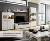 Wohnwand >Kathlin II< in Weiß/Matt aus Metall - 325x205x47cm (BxHxT) Bild 5