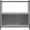 vidaXL Bücherregal Grau Sonoma 80x30x78,5 cm Holzwerkstoff und Eisen 832796 Bild 4