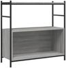 vidaXL Bücherregal Grau Sonoma 80x30x78,5 cm Holzwerkstoff und Eisen 832796 Bild 2