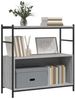 vidaXL Bücherregal Grau Sonoma 80x30x78,5 cm Holzwerkstoff und Eisen 832796 Bild 3