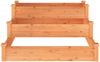 vidaXL Hochbeet Braun 120x120x56 cm Massivholz Tanne 364305 Bild 4
