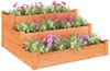 vidaXL Hochbeet Braun 120x120x56 cm Massivholz Tanne 364305 Bild 3