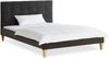 Polsterbett 140x200 cm mit Matratze Samt Anthrazit Doppelbett Bett Bettgestell Lattenrost Stoffbett Grau Bild 3