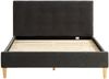 Polsterbett 140x200 cm mit Matratze Samt Anthrazit Doppelbett Bett Bettgestell Lattenrost Stoffbett Grau Bild 5