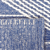 Teppich Wolle beige blau 140 x 200 cm geometrisches Muster Kurzflor DATCA Bild 5