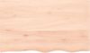vidaXL Tischplatte 100x60x(2-4) cm Massivholz Eiche Unbehandelt 3156306 Bild 3