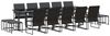 vidaXL Garten Essgruppe 15 pcs Schwarz Stahl 3335866 Bild 2