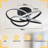 Nettlife LED Deckenleuchte Schwarz/Weiß Dimmbar Modern 28W/46W Küchenlampe, Dimmbar, LED fest integriert, für Wohnzimmer Schlafzimmer Esszimmer Küche Kinderzimmer Büro Bild 3