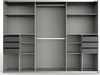 Kleiderschrank SAIGON Schwebetüren Graphit schwarz 270 Bild 2