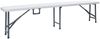 vidaXL Klappbare Gartenbänke 2 Stk. 180 cm HDPE Weiß 48830 Bild 2