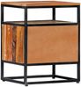 vidaXL Nachttisch 40x30x50 cm Massives Altholz und Stahl 282725 Bild 3