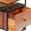 vidaXL Nachttisch 40x30x50 cm Massives Altholz und Stahl 282725 Bild 5