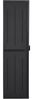 vidaXL Gartenschrank Schwarz 65x45x172 cm PP Rattan 151237 Bild 3