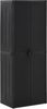 vidaXL Gartenschrank Schwarz 65x45x172 cm PP Rattan 151237 Bild 1