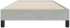vidaXL Boxspringbett ohne Matratze Hellgrau 90x210 cm Samt 3315807 Bild 5