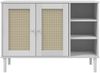 vidaXL Sideboard SENJA Rattan-Optik Weiß 112x40x80 cm Kiefernholz 358029 Bild 5