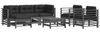 vidaXL 7-tlg. Garten-Lounge-Set mit Kissen Grau Massivholz 3185838 Bild 2