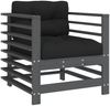 vidaXL 7-tlg. Garten-Lounge-Set mit Kissen Grau Massivholz 3185838 Bild 5