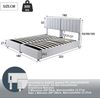 Graues Polsterbett 180x200 Mit Hydraulik Stauraum 2in1 Teilbar Massiv Konstruktion 300kg Tragkraft Familienbett Bild 3