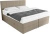 99rooms Palermo Boxspringbett Strukturstoff INARI Hellbraun 180x200 cm Bonell-Federung Bild 4