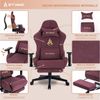 symino Gaming-Stuhl Premium Alcantara Stoff, ergonomischer, Serie MP Bild 4