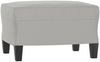 vidaXL Sessel mit Hocker Hellgrau 60 cm Mikrofasergewebe 3201226 Bild 5
