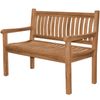 Gartenbank Arezzo Teak Massivholz - Breite: XXL extra stark 180 cm Bild 2