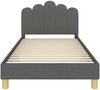 vidaXL Kinderbettgestell mit Kopfteil Dunkelgrau 90 x 200 cm Stoff 42011060 Bild 5