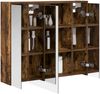 vidaXL Badezimmerspiegelschrank Geräucherte Eiche 73,5 x 16 x 62,5 cm 889171 Bild 3
