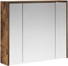 vidaXL Badezimmerspiegelschrank Geräucherte Eiche 73,5 x 16 x 62,5 cm 889171 Bild 2
