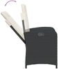 vidaXL 5-tlg. Garten-Essgruppe mit Kissen Schwarz Poly Rattan 3212304 Bild 5
