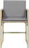 vidaXL Gartenstühle mit Kissen 4 Stk. Beigemischung Poly Rattan 4007481 Bild 5