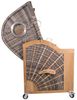 Strandkorb Kampen Spezial 3-Sitzer White Oak inkl. Industrierollen und Hydraulikdämpfer Bild 4
