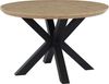 Jockenhöfer Gruppe Esstisch Oakland, rund, 120cm ø, Parkettoptik, Metalluntergestell Bild 2