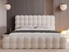 GRAINGOLD Twist Polsterbett 200x200, Doppelbett mit Bettkasten und Lattenrost, Bouclé-Stoff, Beige Bild 4