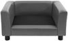 vidaXL Hundesofa Grau 60x43x30 cm Plüsch und Kunstleder Bild 4