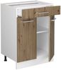 Küchenunterschrank R-Line Artisan-Eiche 60 cm mit Schublade, AP Anthrazit Vicco Bild 4