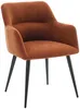 Vente-unique - HEKA Stuhl Stoff Rot - B 61 cm x H 78 cm x L 59,5 cm Bild 3