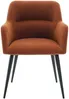 Vente-unique - HEKA Stuhl Stoff Rot - B 61 cm x H 78 cm x L 59,5 cm Bild 2