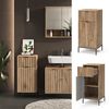 Badschrank Eliza Viking Oak 40 x 87 cm mit Tür und Schublade Vicco Bild 2