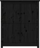 vidaXL Sideboard Schwarz 83 x 41,5 x 100 cm Massivholz Kiefer [821511] Bild 5