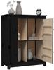 vidaXL Sideboard Schwarz 83 x 41,5 x 100 cm Massivholz Kiefer [821511] Bild 4