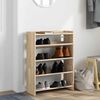 vidaXL Schuhregal Sonoma-Eiche 60x25x81 cm Holzwerkstoff 859880 Bild 3